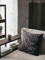 Figure Cushion, coffee/sand fra Ferm Living - 2 - Jacobsen Plus