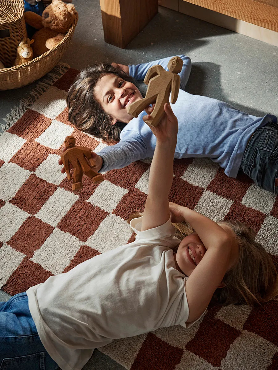 Mara Washable Rug 90 x 150 cm, rust fra Ferm Living