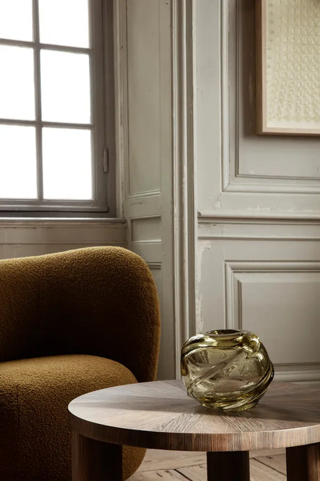 Water Swirl vase, Round fra Ferm Living - Moss green - Jacobsen Plus