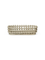 Ceramic Basket, oval fra Ferm Living - Cashmere - Jacobsen Plus