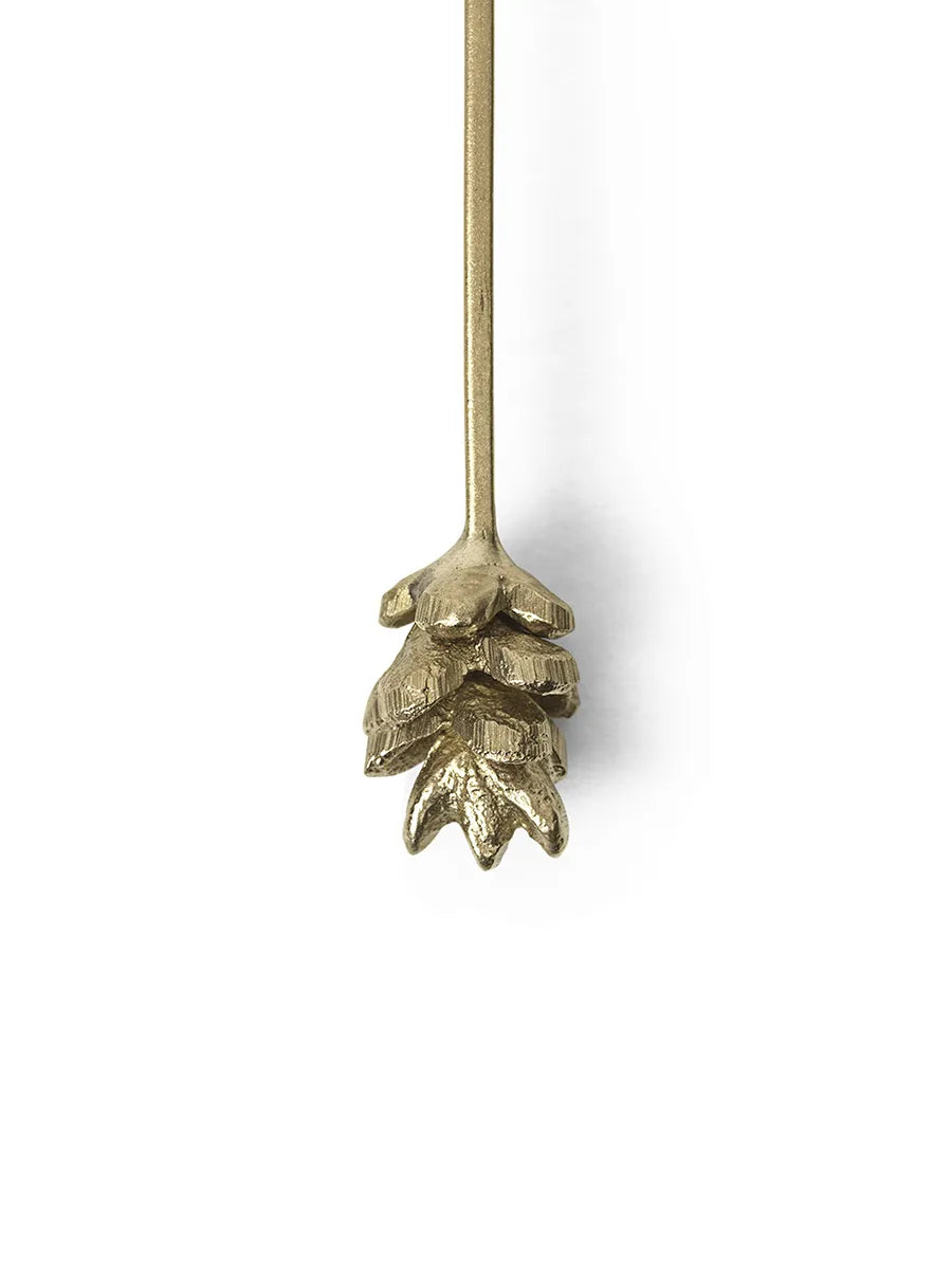 Forest Christmas Tree Candle Holders, sæt á 4 stk., brass fra Ferm Living - 4 - Jacobsen Plus