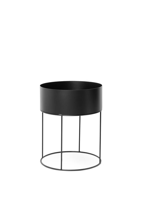 Plant Box Round fra Ferm Living - Black - Jacobsen Plus