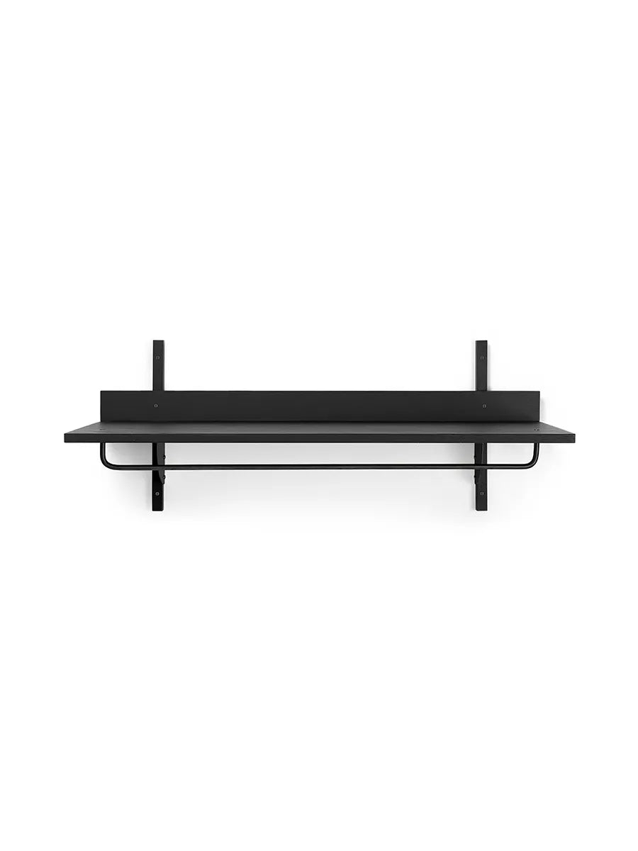 Sector Rack Shelf fra Ferm Living - Sort ask m-sort messing - Jacobsen Plus