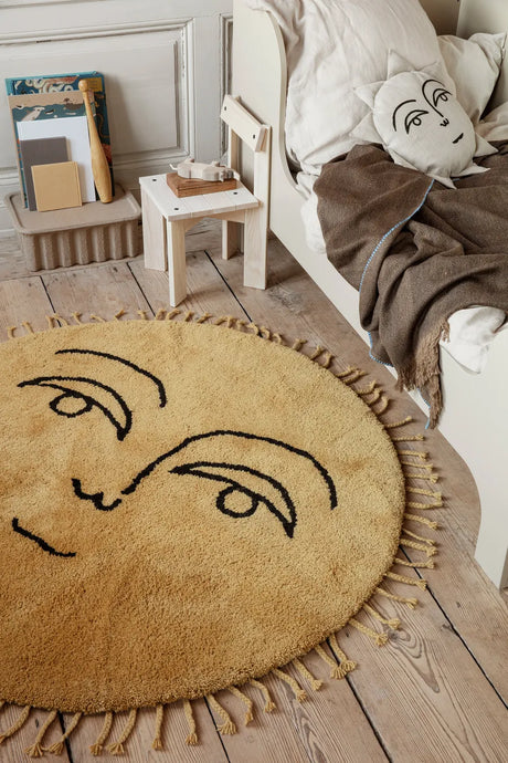 Sun Tufted Rug, yellow fra Ferm Living - 1 - Jacobsen Plus