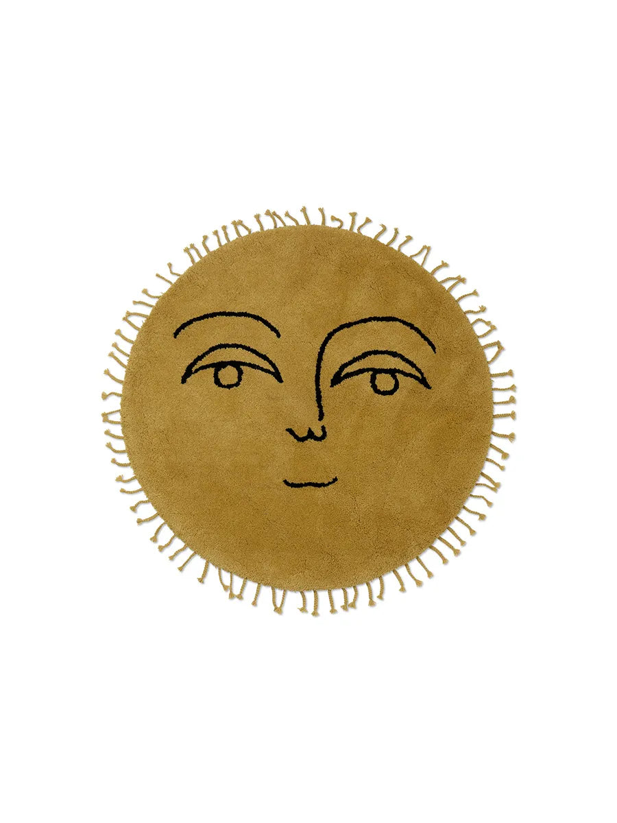 Sun Tufted Rug, yellow fra Ferm Living - Large - Jacobsen Plus
