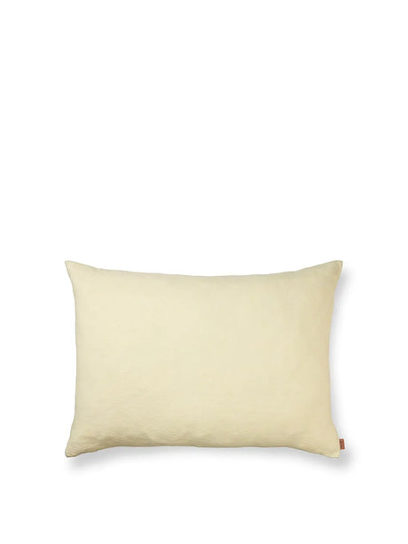 Heavy Linen Cushion, large fra Ferm Living - Lemon - Jacobsen Plus