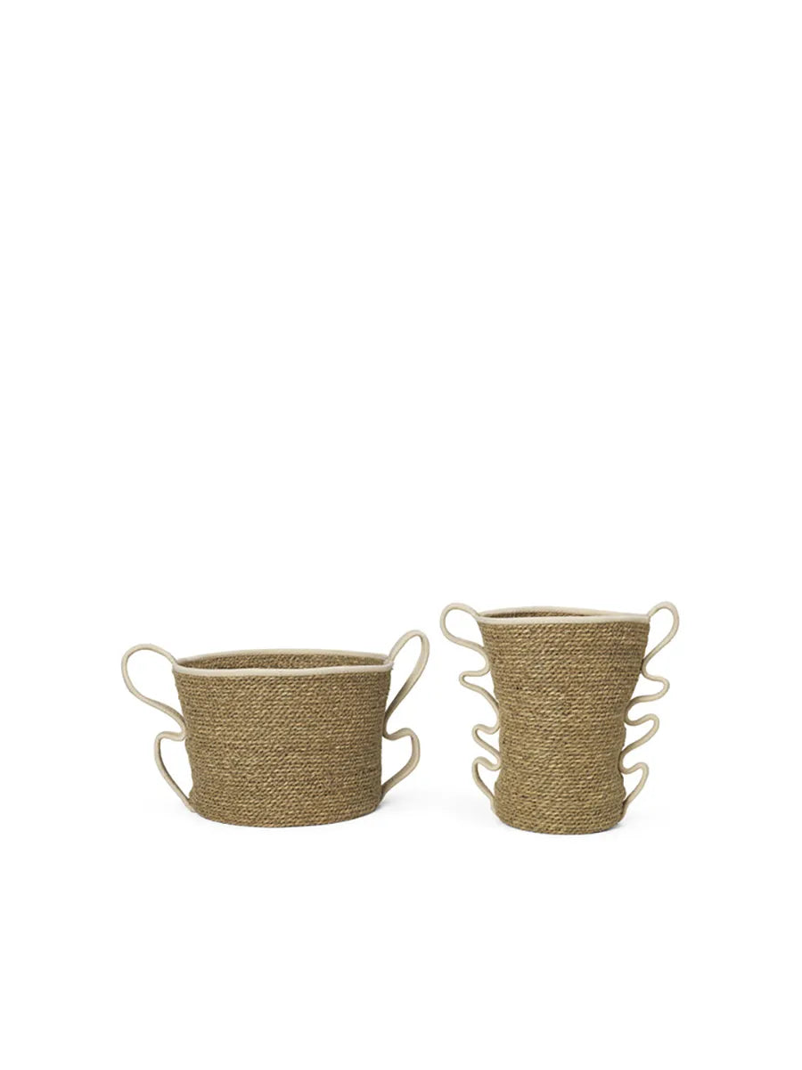 Verso Baskets, sæt á 2 stk. fra Ferm Living - Off-white - Jacobsen Plus