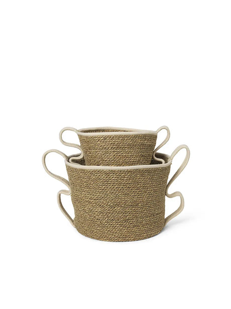 Verso Baskets, sæt á 2 stk. fra Ferm Living - Brick - Jacobsen Plus