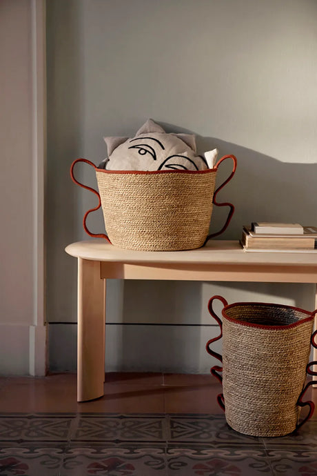 Verso Baskets, sæt á 2 stk. fra Ferm Living - Brick - Jacobsen Plus