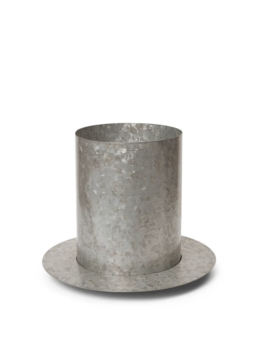 Auran Pot, galvanized fra Ferm Living - Medium - Jacobsen Plus