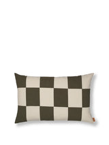 Fold Patchwork Cushion fra Ferm Living - Dark olive - Jacobsen Plus