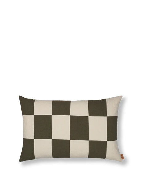 Fold Patchwork Cushion fra Ferm Living - Coffee - Jacobsen Plus
