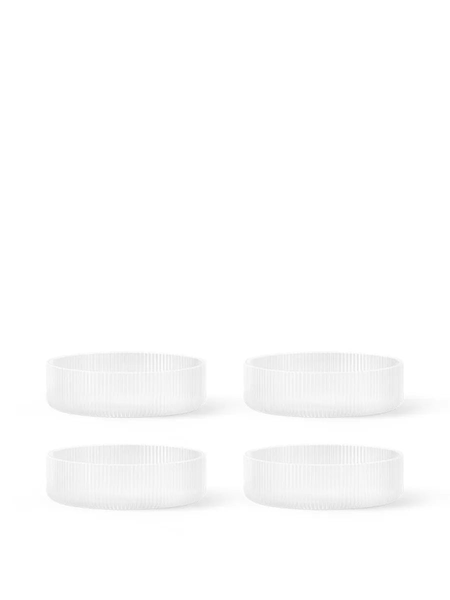 Ripple Serving Bowls Frosted, sæt á 4 fra Ferm Living