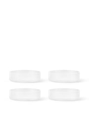 Ripple Serving Bowls Frosted, sæt á 4 fra Ferm Living