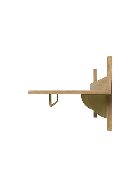 Sector Rack Shelf, eg fra Ferm Living - Eg m-messing - Jacobsen Plus