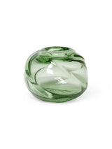 Water Swirl vase, Round fra Ferm Living - Recycled Clear - Jacobsen Plus