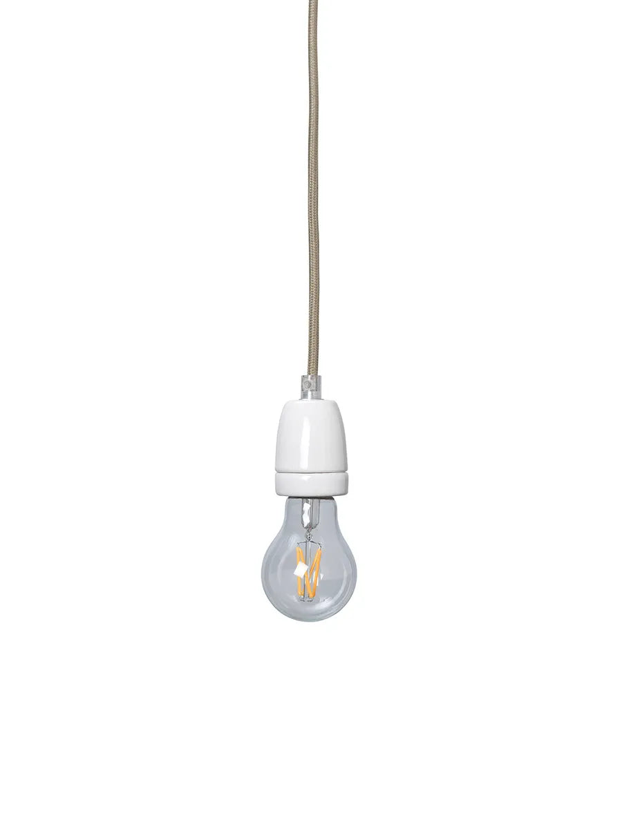 Fabric Cord Set Ceramic Socket, cashmere fra Ferm Living - 1 - Jacobsen Plus
