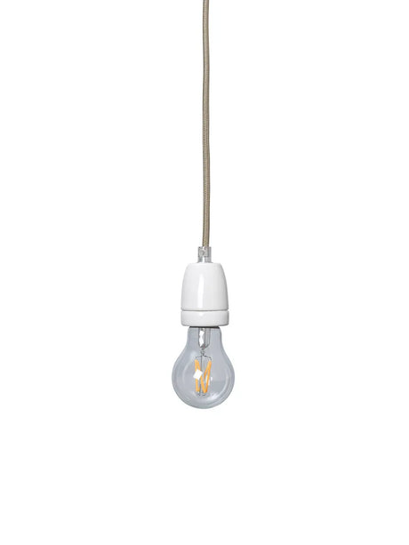 Fabric Cord Set Ceramic Socket, cashmere fra Ferm Living - 1 - Jacobsen Plus