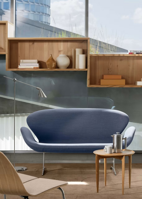 3321 Svanesofa af Arne Jacobsen - Aura læder - Black Brown - Jacobsen Plus