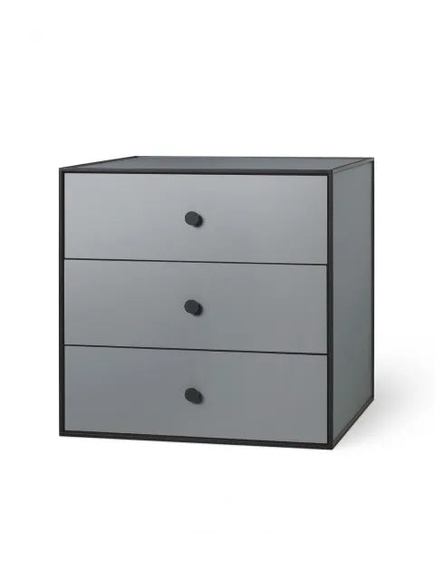 Frame 49 inkl. 3 skuffer fra Audo Copenhagen - Mørk grå - Jacobsen Plus