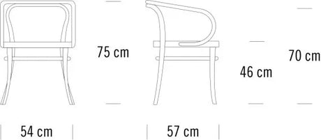 209 Armstol, bøg fra Thonet - 4 - Jacobsen Plus