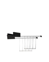 Plissé 2 tongs Toaster racks fra Alessi - Sort - Jacobsen Plus