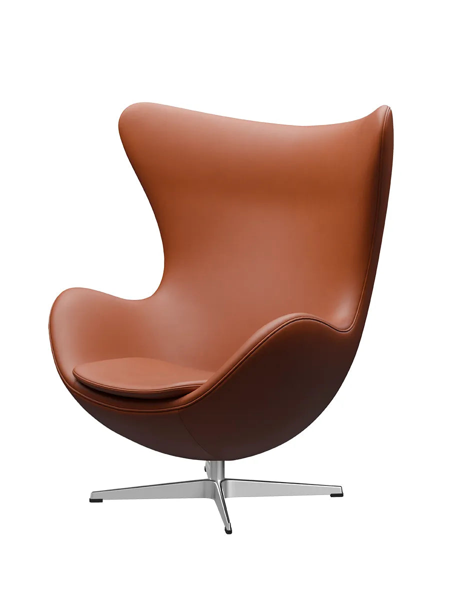 3316 Ægget af Arne Jacobsen læder - Essential læder / Valnød - Jacobsen Plus
