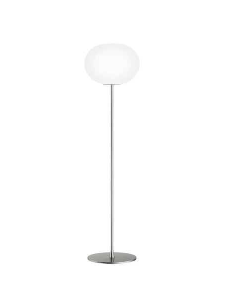 Glo-Ball F, Silver Gulvlampe fra Flos - F2: Ø: 330 x H: 1750 mm - Jacobsen Plus