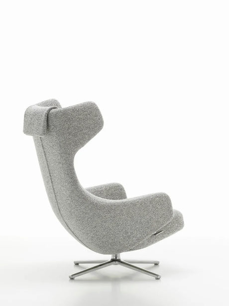 Grand Repos Lænestol, cream/dark brown fra Vitra - 2 - Jacobsen Plus