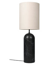 Gravity XL Floor Lamp, High fra GUBI - Canvas skærm / Sort marmor - Jacobsen Plus
