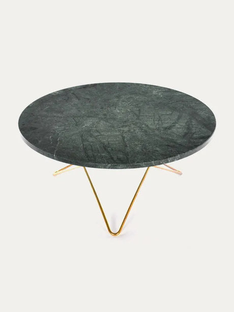 O Table i marmor fra OX Denmarq - Messing / Grøn marmor - Jacobsen Plus