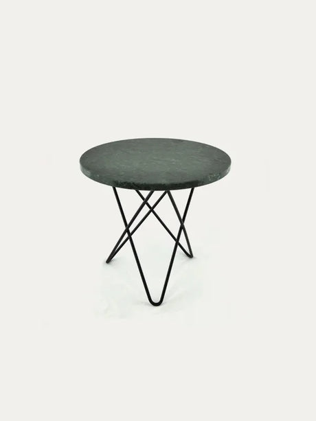 Mini O Table fra OX Denmarq - Sort / Grøn marmor - Jacobsen Plus