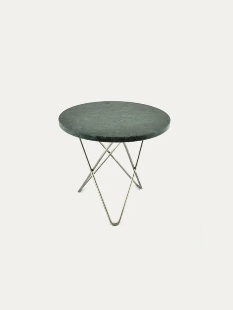 Mini O Table fra OX Denmarq - Blankt / Grøn marmor - Jacobsen Plus