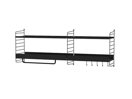 Hallway J, entréreol fra String Furniture - Sort - Jacobsen Plus