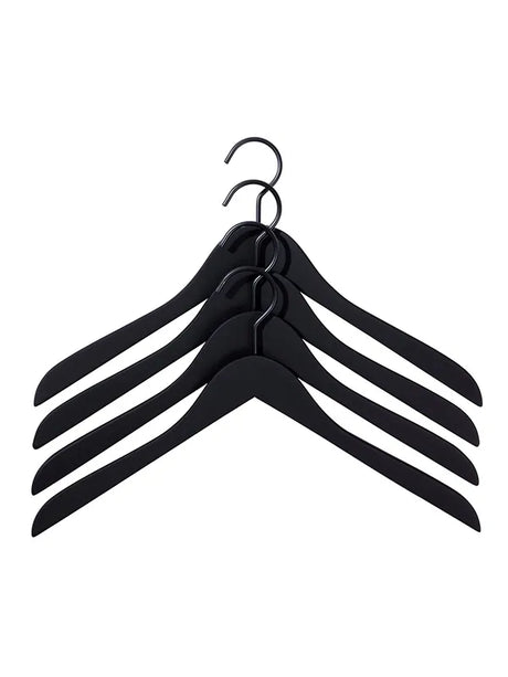 Soft Coat Hanger 4 stk. fra Hay - Slim / Sort - Jacobsen Plus