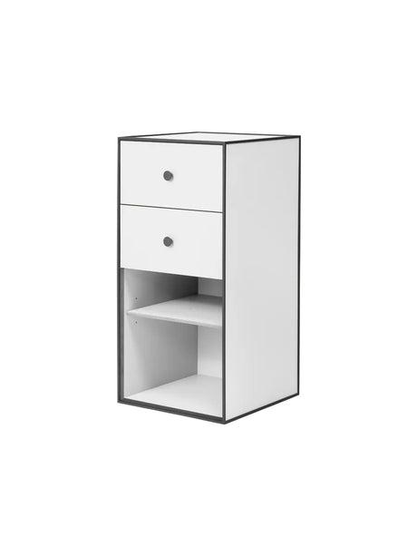 Frame 70 inkl. 2 skuffer og 1 hylde fra Audo Copenhagen - White - Jacobsen Plus