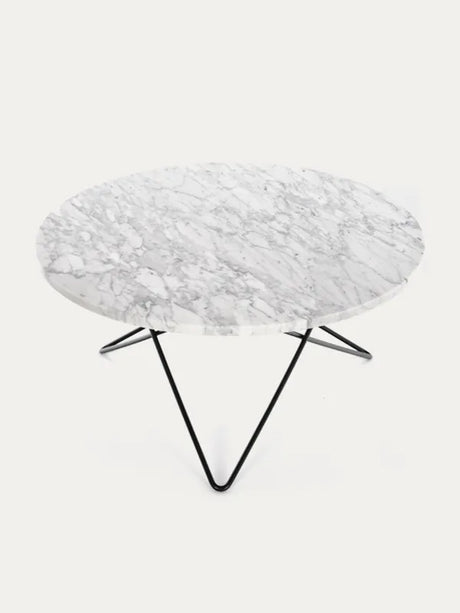 O Table i marmor fra OX Denmarq - Sort / Hvid marmor - Jacobsen Plus