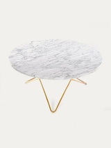 O Table i marmor fra OX Denmarq - Messing / Hvid marmor - Jacobsen Plus