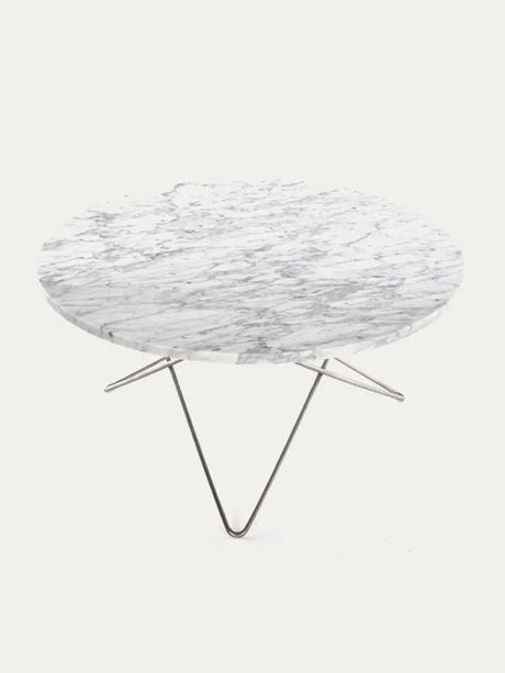 O Table i marmor fra OX Denmarq - Blankt / Hvid marmor - Jacobsen Plus