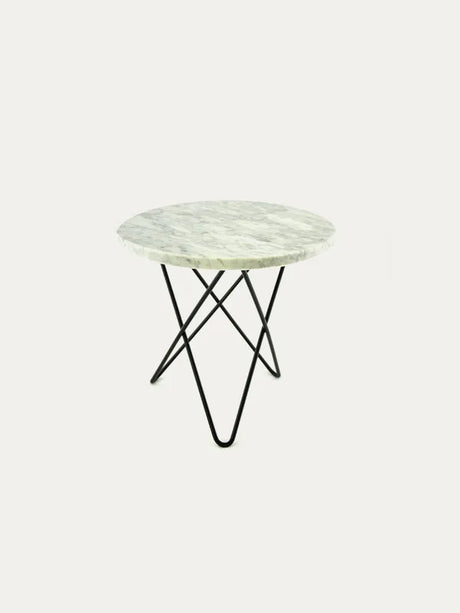 Mini O Table fra OX Denmarq - Sort / Hvid marmor - Jacobsen Plus