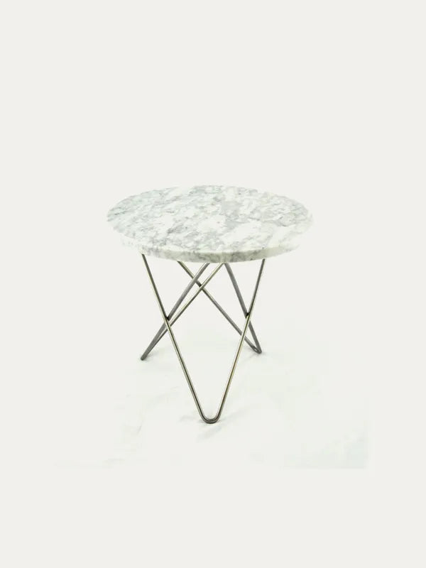 Mini O Table fra OX Denmarq - Blankt / Hvid marmor - Jacobsen Plus
