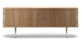 CH825 Credenza Skænk af Hans J. Wegner - Eg / Olie / Rustfrit stål - Jacobsen Plus