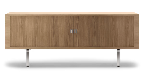 CH825 Credenza Skænk af Hans J. Wegner - Eg / Olie / Rustfrit stål - Jacobsen Plus