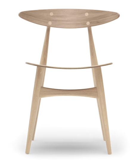 CH33T Stol af Hans J. Wegner - Hvidolie / Eg-eg - Jacobsen Plus