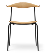 CH88T af Hans J. Wegner - Olie / Sort pulverlakeret stål / Eg - Jacobsen Plus