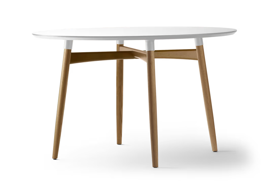 BA103 Preludia spisebord, hvid laminat eg olie fra Carl Hansen & Søn - 1 - Jacobsen Plus