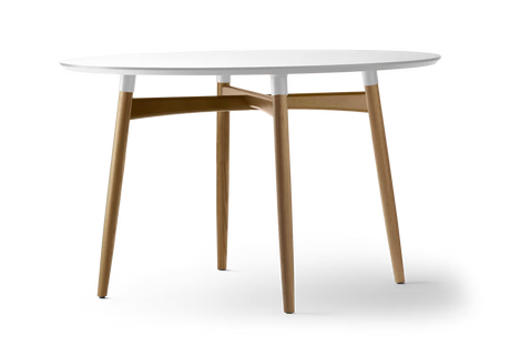 BA103 Preludia spisebord, hvid laminat eg olie fra Carl Hansen & Søn - 1 - Jacobsen Plus