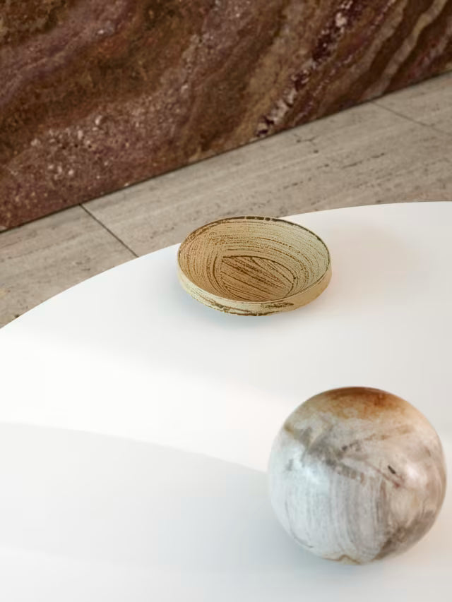 BA103 Preludia spisebord, hvid laminat eg olie fra Carl Hansen & Søn