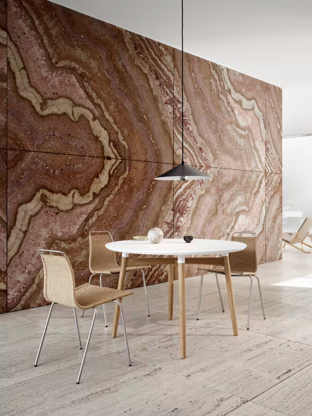 BA103 Preludia spisebord, hvid laminat eg olie fra Carl Hansen & Søn