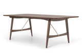 BM1160 Jagtbordet, 210 x 95 cm af Børge Mogensen - Valnød - Olie - Messing - Jacobsen Plus